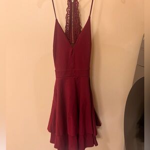 Burgundy Romper